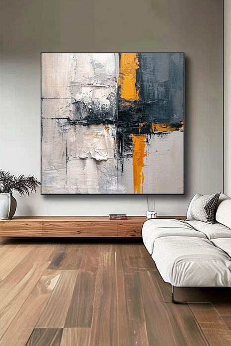 Abstrakcja, obraz ręcznie malowany na płótnie