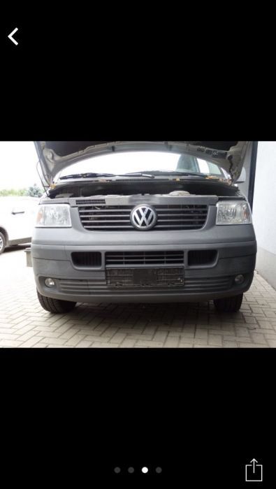 Бампер передний т5 фара капот крило 2.5 шрот