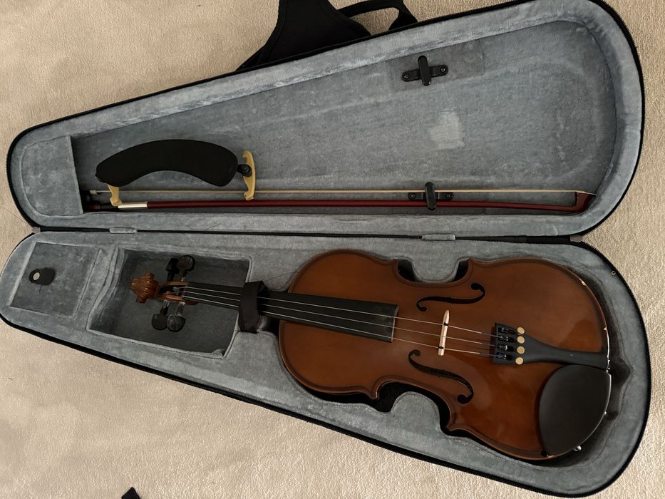 Violino 3/4 completo com almofada e arco