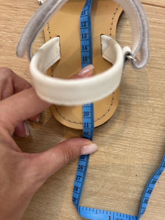 Босоножки туфли белые кожаные