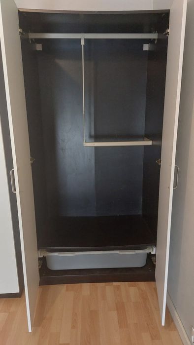 Roupeiro Ikea PAX Branco Preto Castanho 201x100x60cm