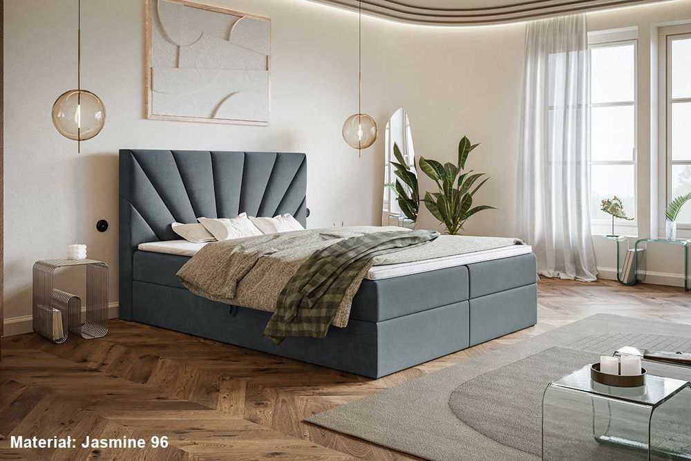 łóżko kontynentalne box ASPEN 160x200 180x200 dostawa w 2 tygodnie