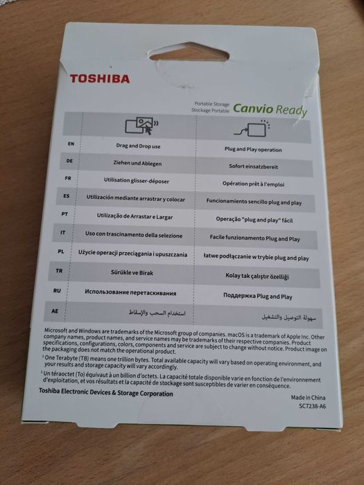 Dysk zewnętrzny Toshiba Canvio Ready 2TB
