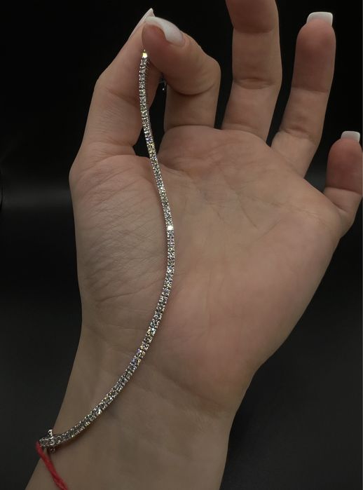 Bransoletka tenisówka z brylantami 2,6 ct • złoto • brylanty •