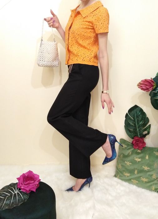 Quiet Luxury Elegant Black pants Czarne eleganckie spodnie na kant