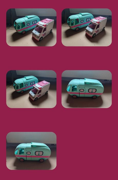 Barbie samochody camer i ambulans