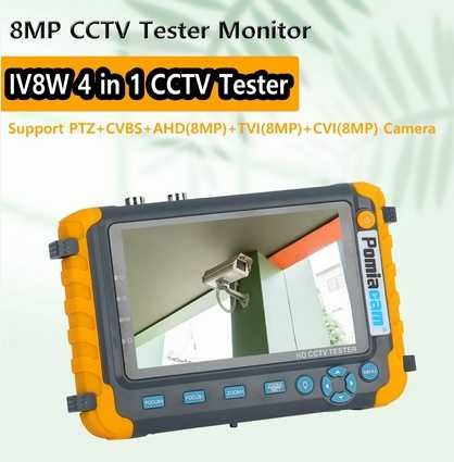 Тестер для камер відеоспостереження  IV8W -8MP  TVI, AHD, CVI.