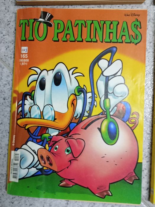 Conjunto de quatro revistas da Disney - Patinhas