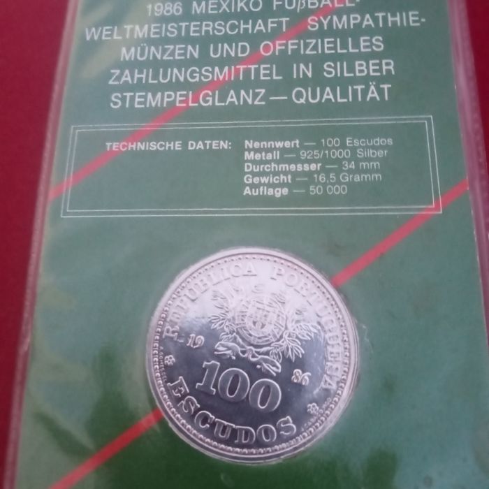 Moeda  comemorativa campeonato Mexico 86