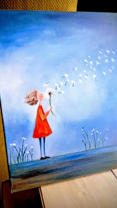 Obraz olejny Dmuchawec