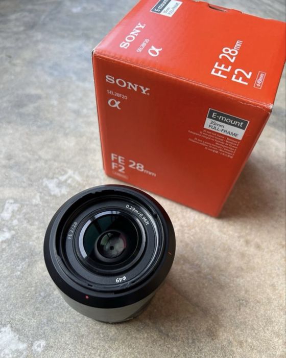 Sony 28mm f2 full frame
