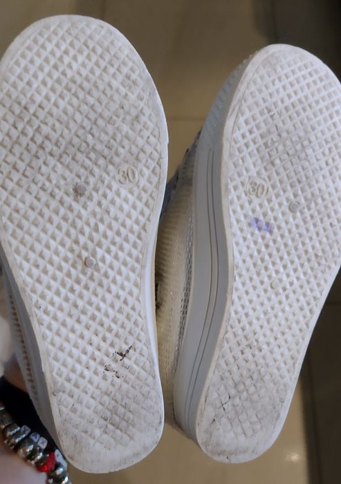 Buty botki srebrne r.30