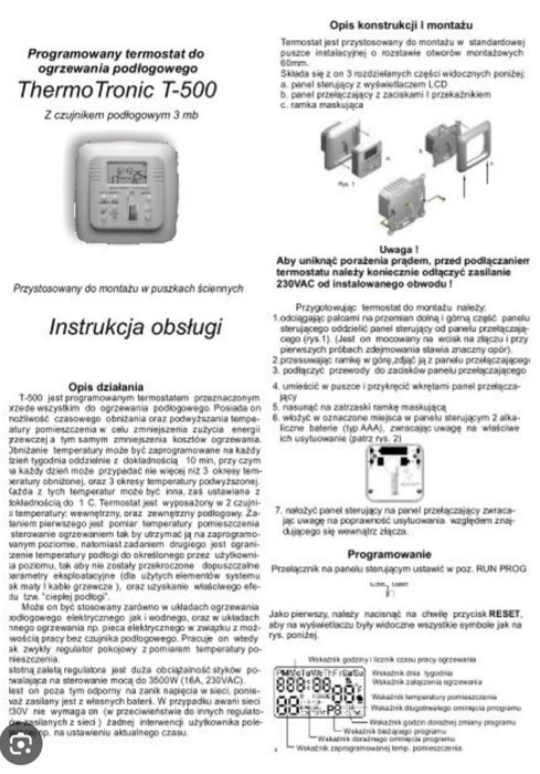 Thermotronic T-500 termostat do podłogówki