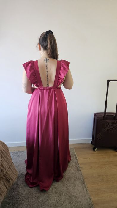 Vestido de cerimónia fushia