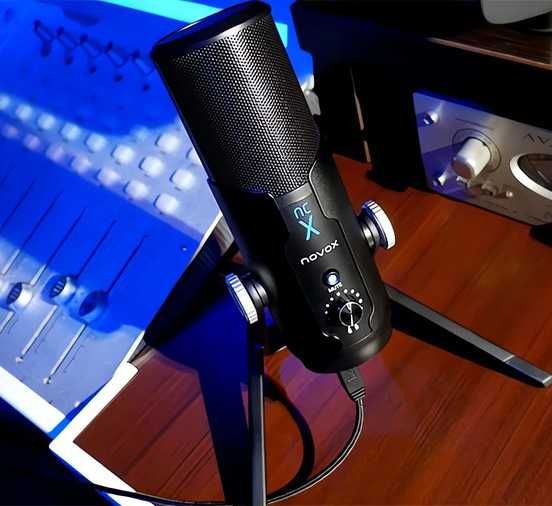 Mikrofon Novox NC-X + GRATIS statyw PC PS5 NCX stream streamowanie youtube twitch pro podcast