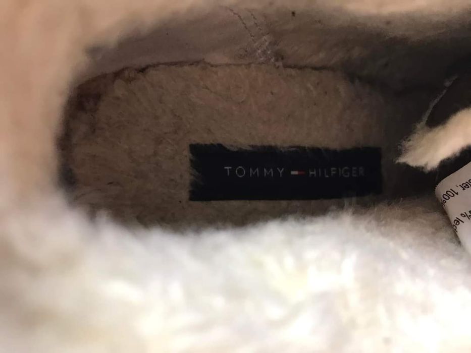 Tommy Hilfiger Botki skórzane bardzo ocieplane Rozmiar 38