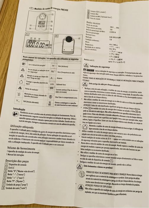 Medidor de (custo de) eletricidade NOVO da Brennenstuhl