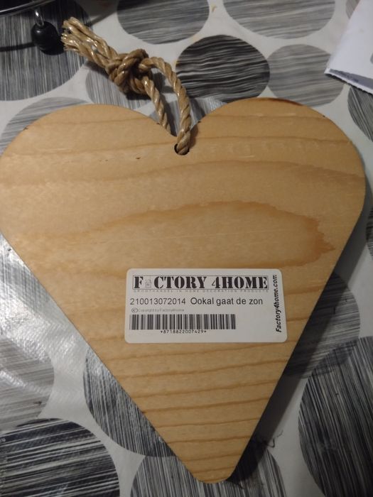 Coração em madeira