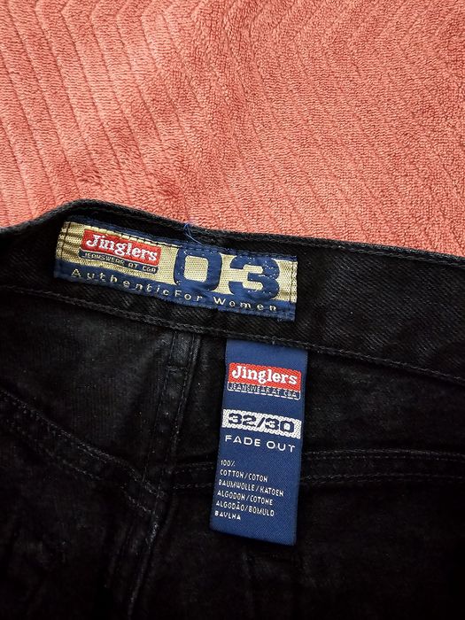 Spodnie jeansowe damskie czarne retro 32/30