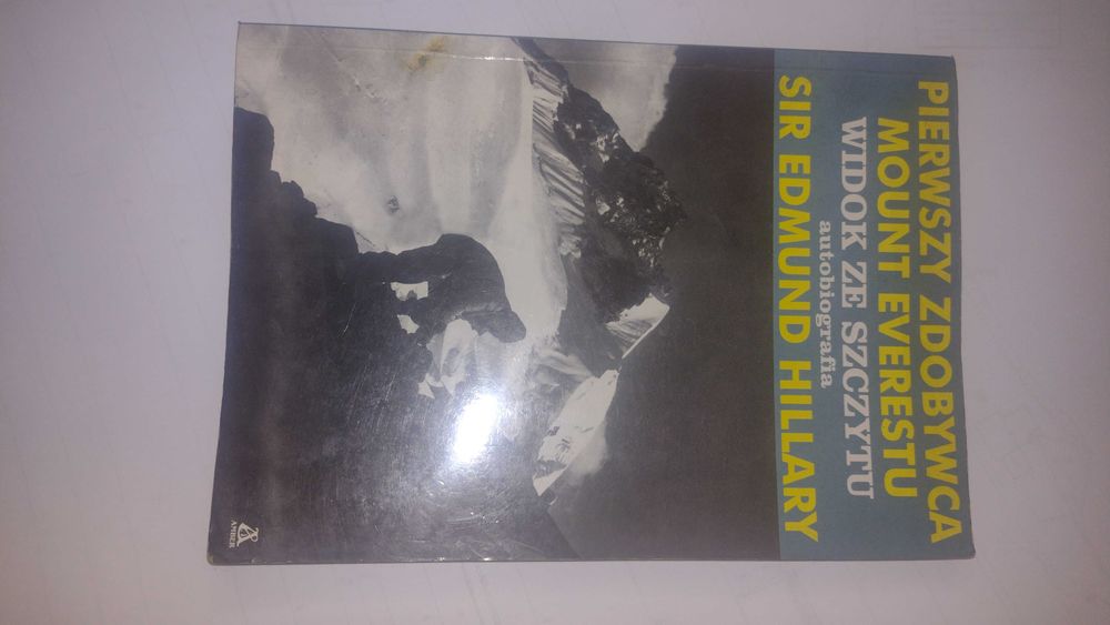 Książka autobiografia , pierwszy zdobywca Mount Everestu,