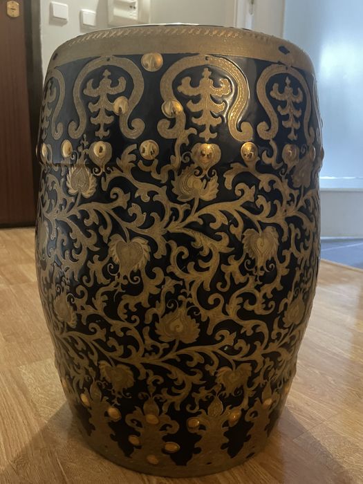 Par de otomanos ceramicos chineses