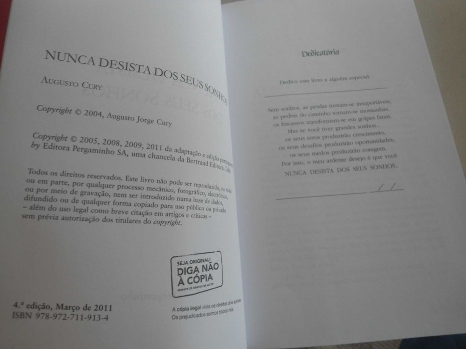 Nunca desista dos seus sonhos por AugustoCury