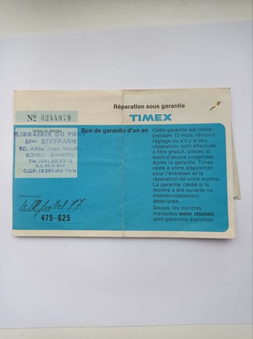 Годинник Timex Automatic 1977 р. Повний комплект (коробка, документи),