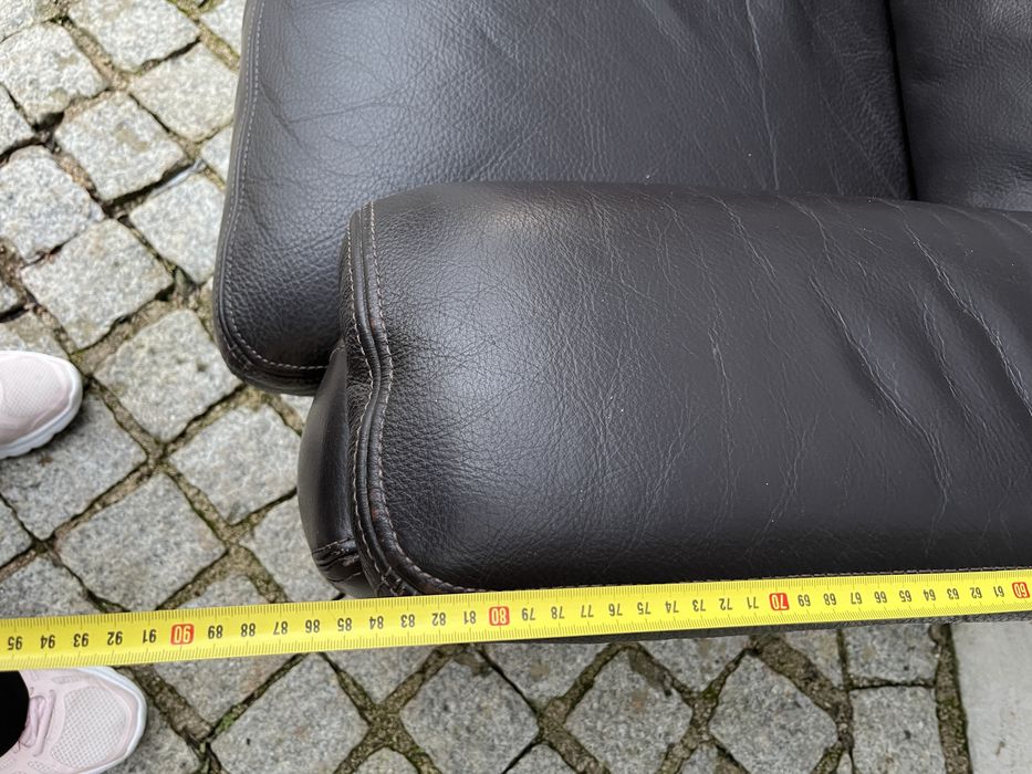 Sofa 3 lug PELE ORIGINAL DE BUFALO Chateaux D’Aux