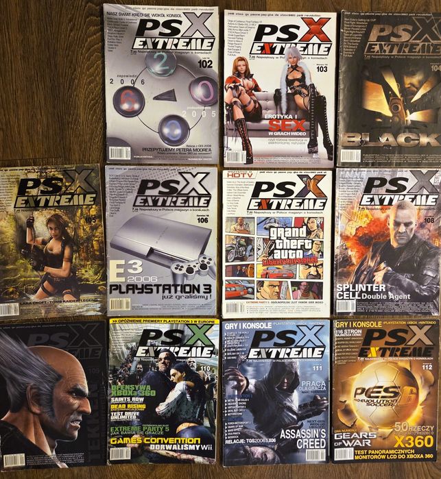 Archiwalny Rocznik PSX Extreme 2006 – 11 sztuk– PS3, GTA, Gears of War