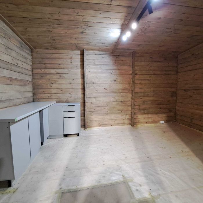 Domek drewniany Modułowy ściana 44mm , kompletny gotowy do użytkowania