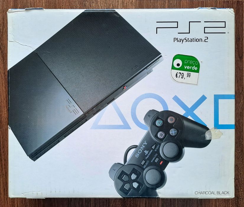 Consola de jogos Sony Playstation 2 PS2 Slim na caixa original