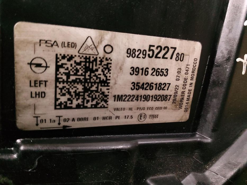Farol Esquerdo Opel Corsa F 2019 - 2026