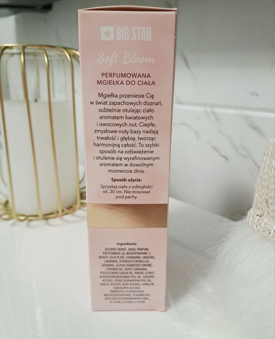 Big star mgiełka+ balsam do ciała 200ml nowy