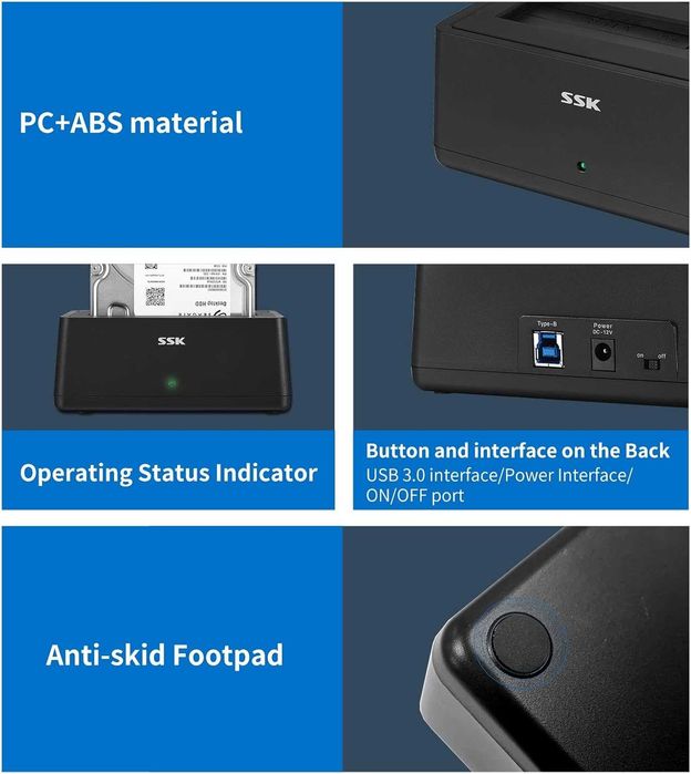 SSK stacja dokująca do dysków twardych SATA - nowa