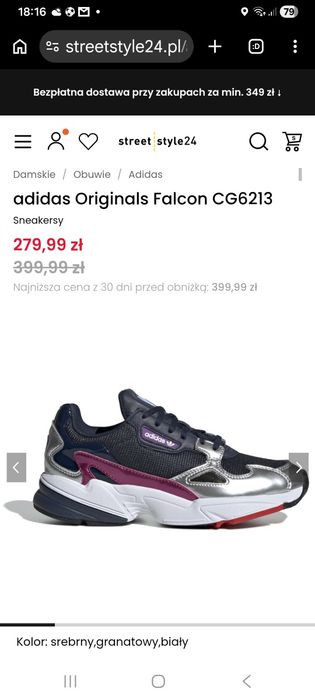 Buty Adidas Falcon 39.5