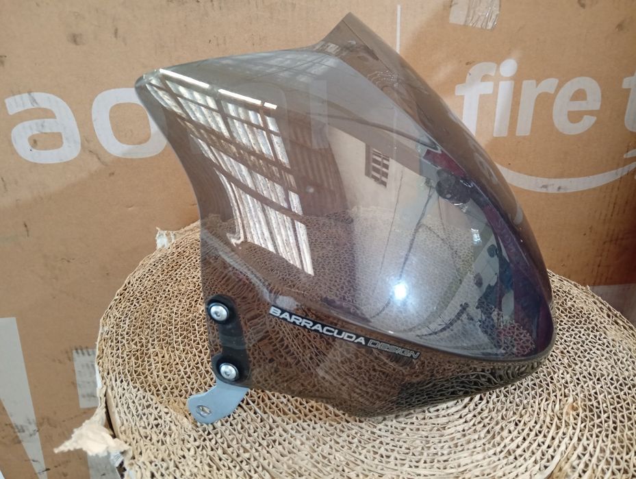 Tubo de escape inox , ponteiras e parabrisas Yamaha Fz6 s2