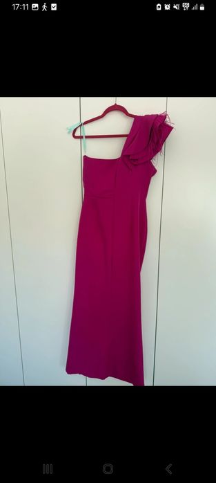 Sukienka wesele ślub bal piórka fukcja XL