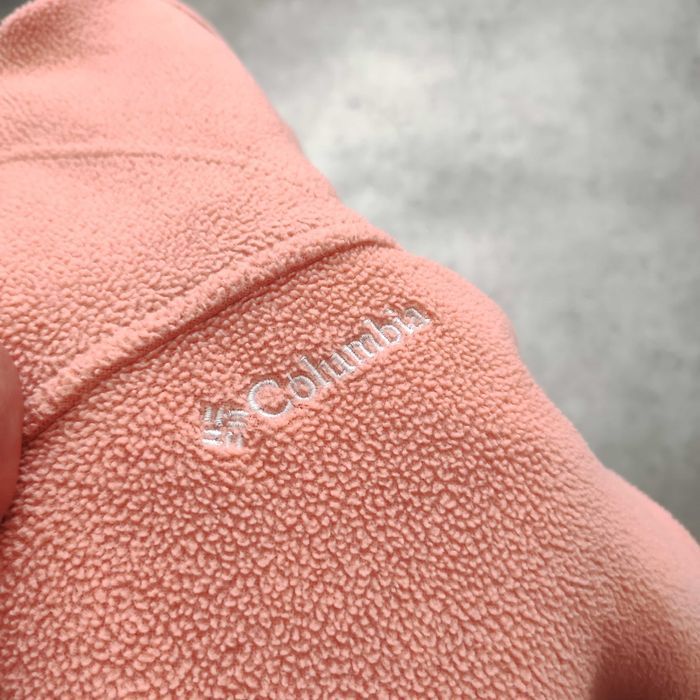 DAMSKA PREMIUM Bluza Trekking Thermal Polar Columbia Łosoś Róż Suwak