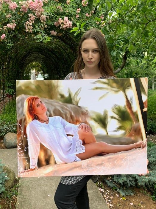 Без предоплаты. Дрим Арт. Картина на заказ. Подарок. Портрет на холсте