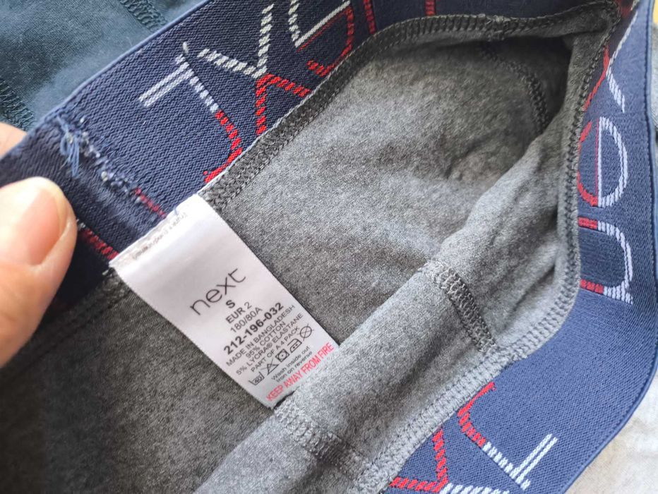 3 pary bokserek, Next, rozmiar S