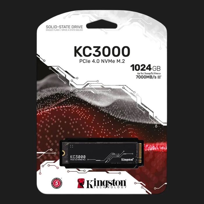 SSD Kingston KC3000 1024GB NVMe PCIe 4.0 M.2