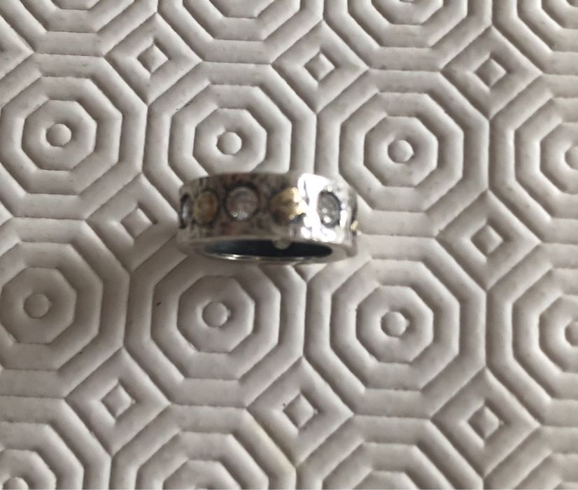 Anel prata e ouro Brior