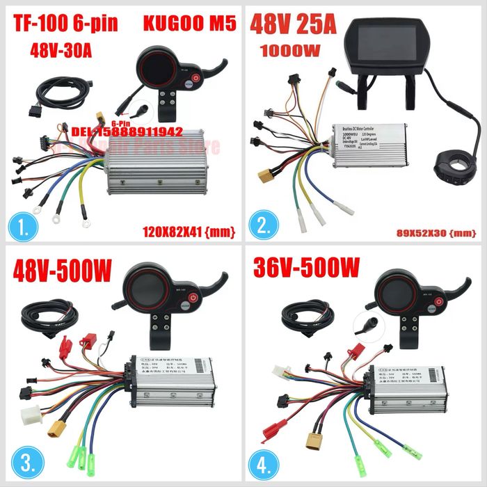 Комплекти контроллера Kugoo m5 / m4 / G2 pro 36/48V 30A/25А 500/1000W