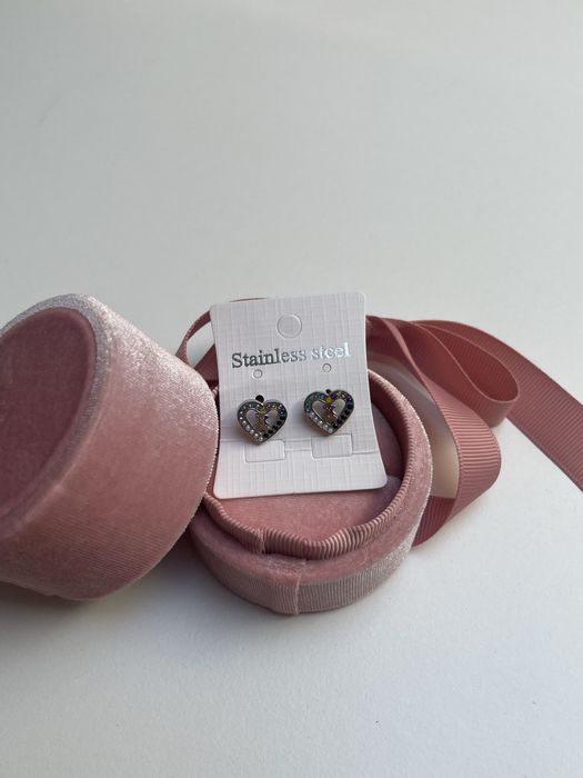 Kolczyki misie zdobienia z misiami miś bear earrings srebrne stal
