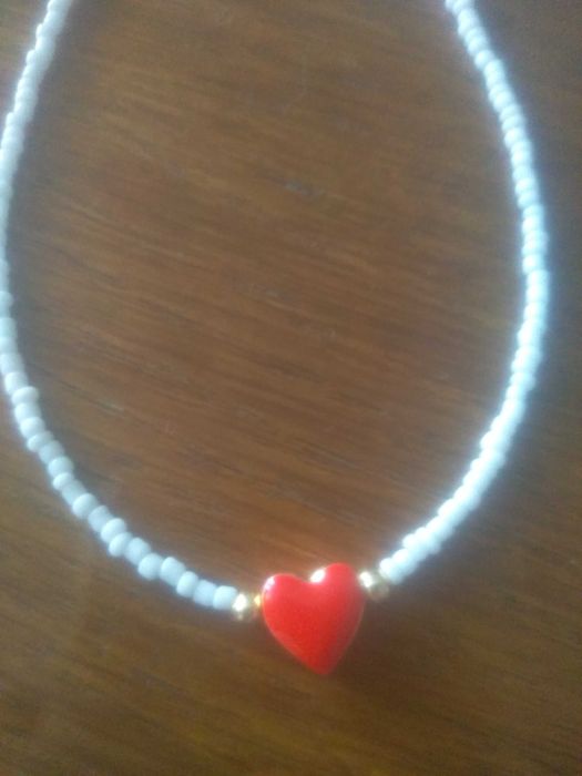Naszyjnik z serduszkiem nowy