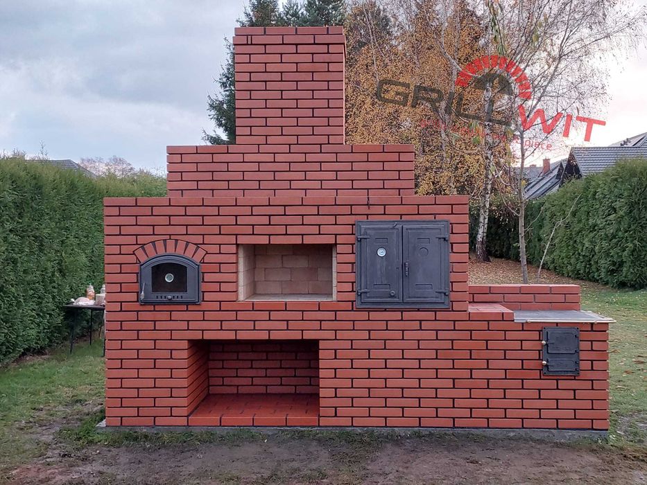 Grill murowany wedzarnia murowana grillo wedzarnia grill ogrodowy