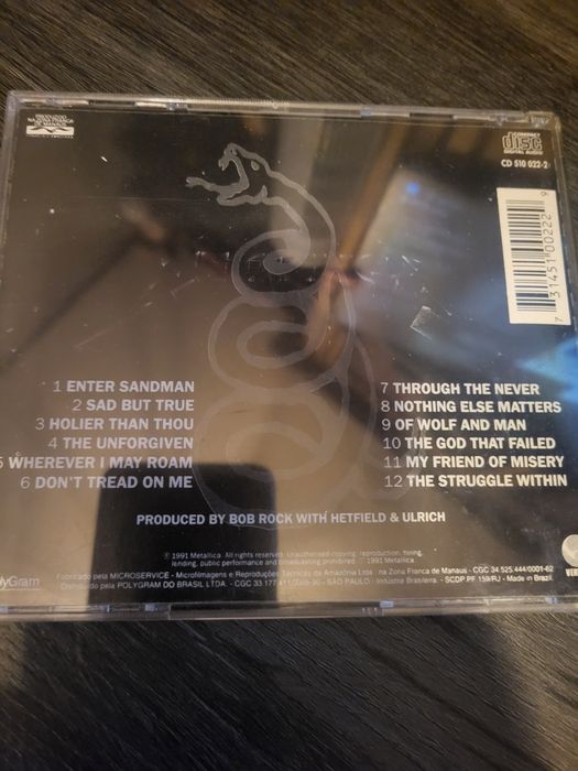 CD Metallica - Metallica [The Black Album] (Prensagem Brasileira)