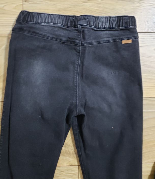Spodnie jeansowe joggery roz 158 czarne