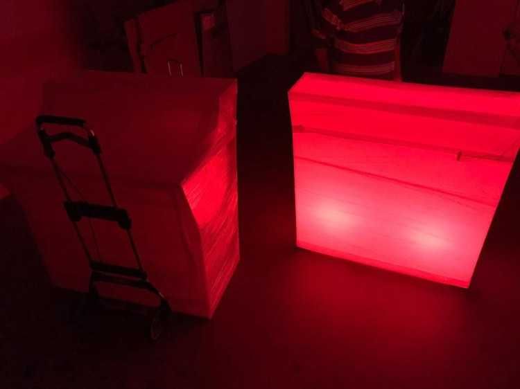 Mobiliario led balcões