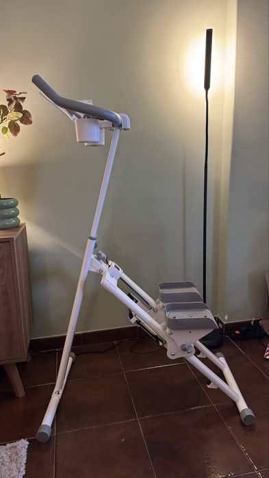 Máquina exercício fisico escada, escalador vertical dobrável